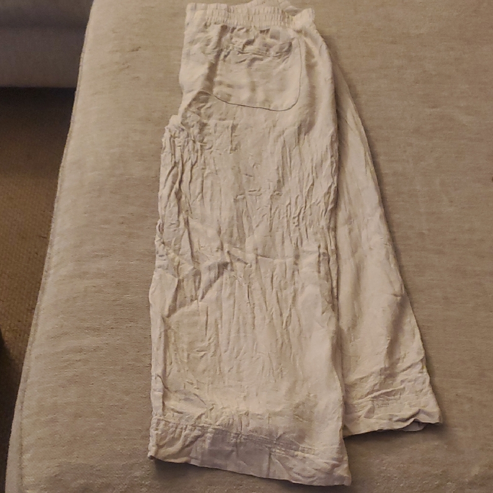 Elegant Cream Women's Pants